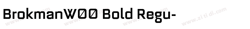 BrokmanW00 Bold Regu字体转换